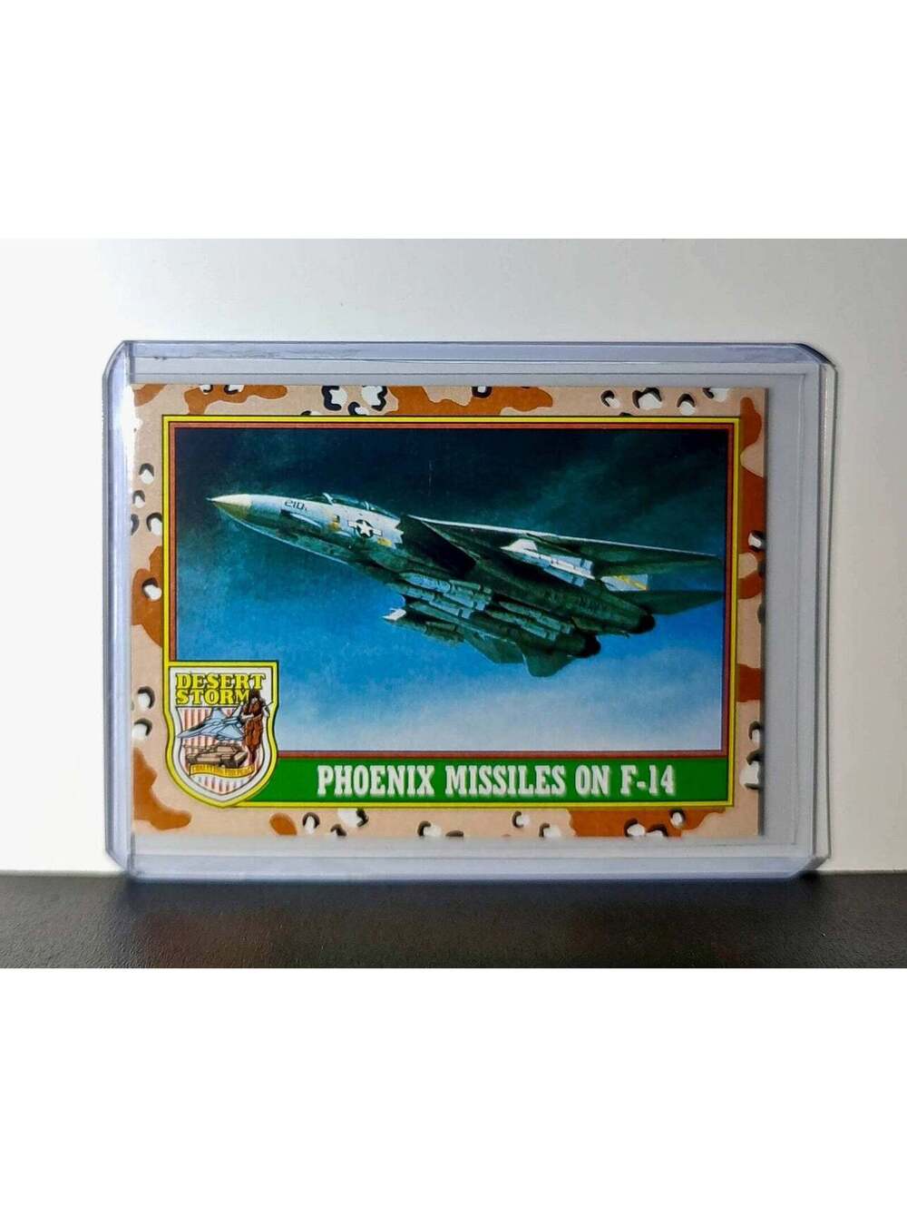 Phoenix Missiles on F-14 1991 Topps Desert Storm #23 Card